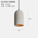 Axyaa Loft Industrial Edison Pendant Lights - Modern Nordic Cement LED Fixture