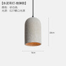 Axyaa Industrial Edison Pendant Lights for Bedroom Dinning Room Cafe - Cement Finish