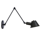 Axyaa Vintage Swimming Arm Wall Lamp Rustic Retro Adjustable Reading Light Applique Luminaire