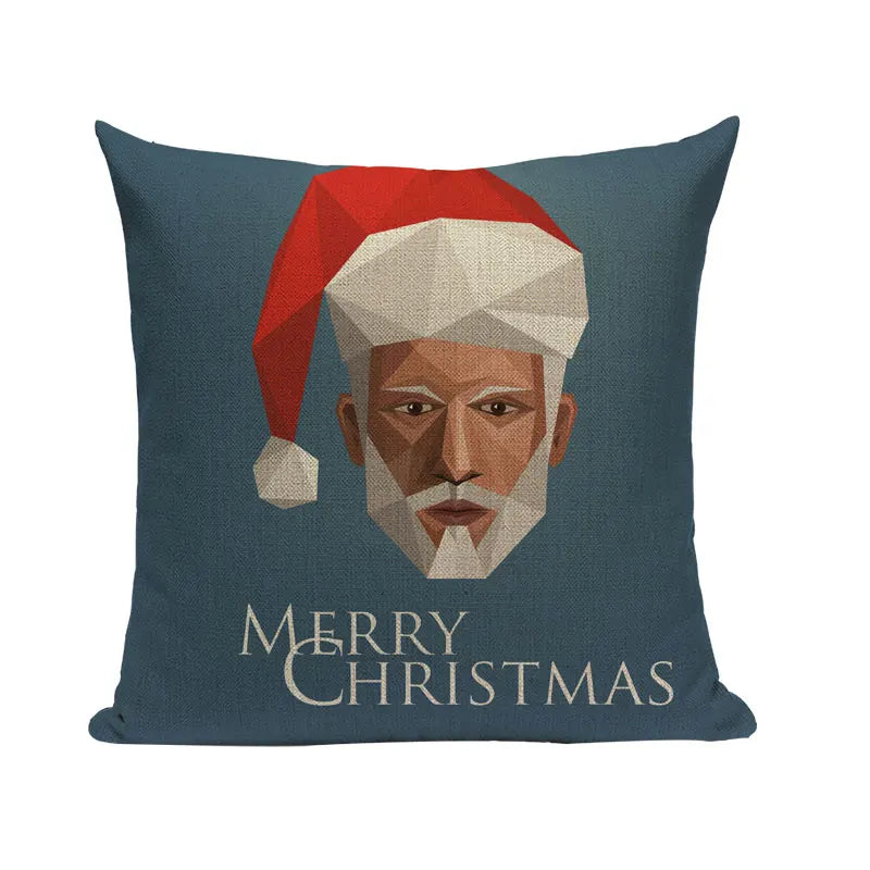 Axyaa Christmas Birthday Cushion Cover 45X45cm - Bedroom Sofa Decor Cojines