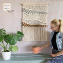 Axyaa Hand-woven Macrame Tapestry Wall Hanging Bohemian Home Decor 50*80cm