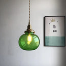 Axyaa Copper Pendant Light: Japanese Style Nordic Vintage LED Lamp for Bathroom & Living Room