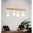 Axyaa Wood Chandelier: Nordic Style Dining Room Pendant Lamp, DIY Bar Lighting