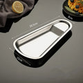 Axyaa Stainless Steel Food Storage Tray Dessert Plate Snack Pan Buffet Tableware