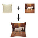 Axyaa Character Print Linen Cushion Cover - 2019 Office Sofa Decor Pillowcase