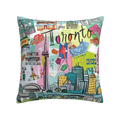 Axyaa Nordic Linen Graffiti Cushion Cover for Sofa Decoration