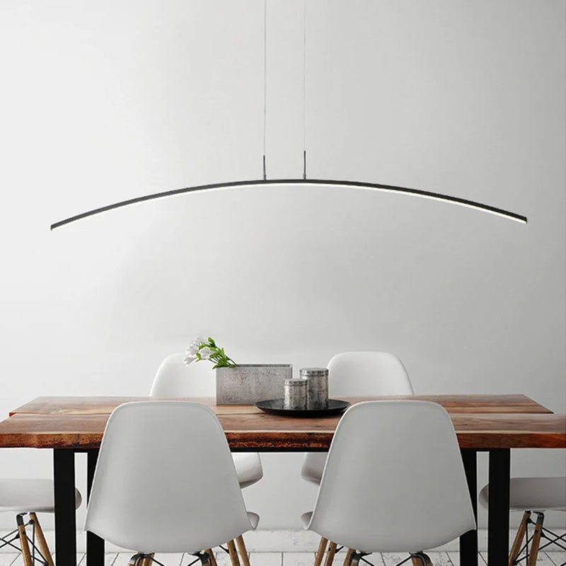 Axyaa Black LED Pendant Light for Modern Nordic Decor