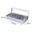 Axyaa Stainless Steel Spice Jar Set with Rack
