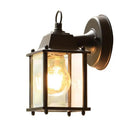 Axyaa Outdoor Waterproof Wall Light, Glass Courtyard Retro Wall Sconces