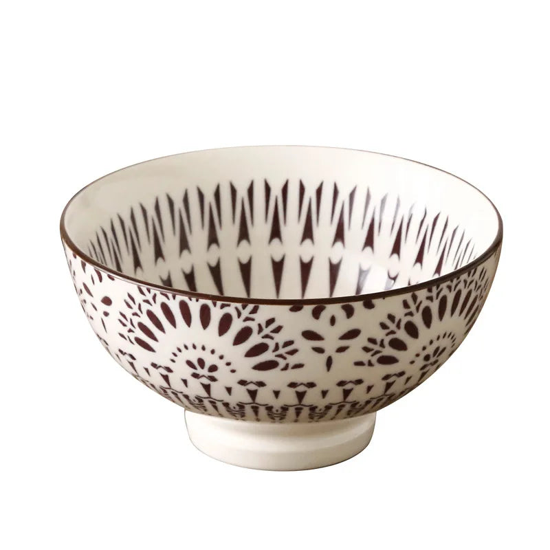 Axya 4.5 Inch Ceramic Soup Bowl Set for Kitchen Tableware and Dining