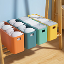Axyaa Rectangular Desktop Storage Box with Lid - Multifunctional Organizer