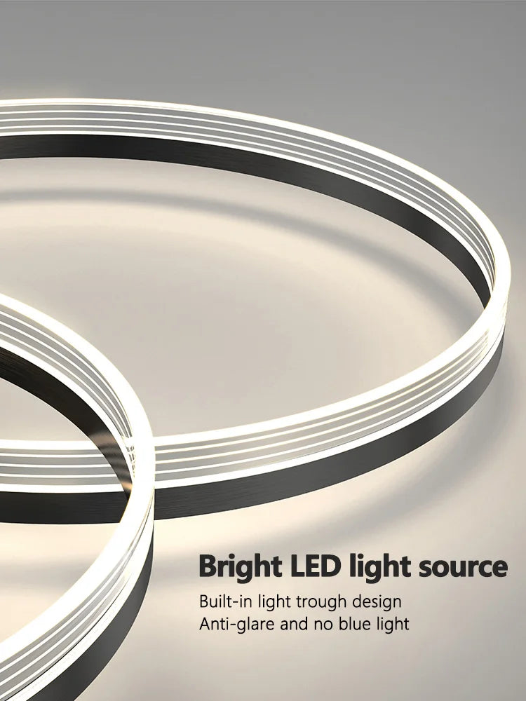 Axyaa Nordic Light Luxury Ceiling Lamp: Modern, Simple, Elegant for Living Room, Dining, Bedroom