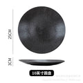 Axyaa Ceramic Striped Plate: Creative Retro Steak Spaghetti Sushi Restaurant Commercial Plate