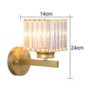 Axyaa Crystal Square Wall Lamp for Home Decor