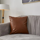 Axyaa Faux Leather Cushion Cover 45x45cm for Home Decor - Throw Pillows and Sofa Accent