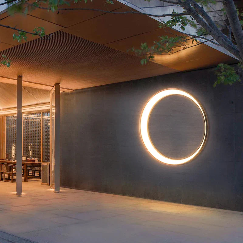 Axyaa Stainless Steel Moon Lamp for Street Garden, Outdoor Wall Sconce
