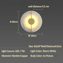 Axyaa Circular Marble Decor Lamp for Luxury Living Room, Bedroom & Hotel Corridors