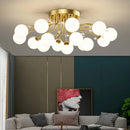 Axyaa Glass ball G9 LED Ceiling Light - Nordic Design for Bedroom and Living Room