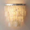 Axyaa Shell Wall Sconces: Retro Silver Bedroom Lighting for Nordic Home