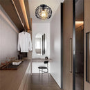 Retro Industrial Metal Frame Ceiling Light by Axyaa for Hallway Kitchen Lighting