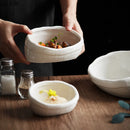 Axya Ceramic Dinner Bowl Set for Home Restaurant Hotel Snacks & Sauces