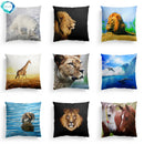 Axyaa Lion Dolphin Horse Cushion Cover 45x45cm - Home Sofa Car Pillow Cover