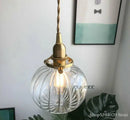 Axyaa Retro Brass Glass Pendant Chandelier Lighting E27