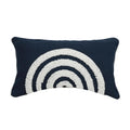 Axyaa Navy Blue Moroccan Embroidered Cushion Cover 45x45cm