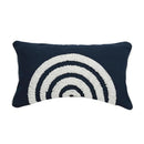 Axyaa Navy Blue Moroccan Embroidered Cushion Cover 45x45cm