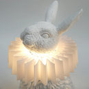 Axyaa Nordic Rabbit Scarf Table Lamp for Modern Living Room Decor