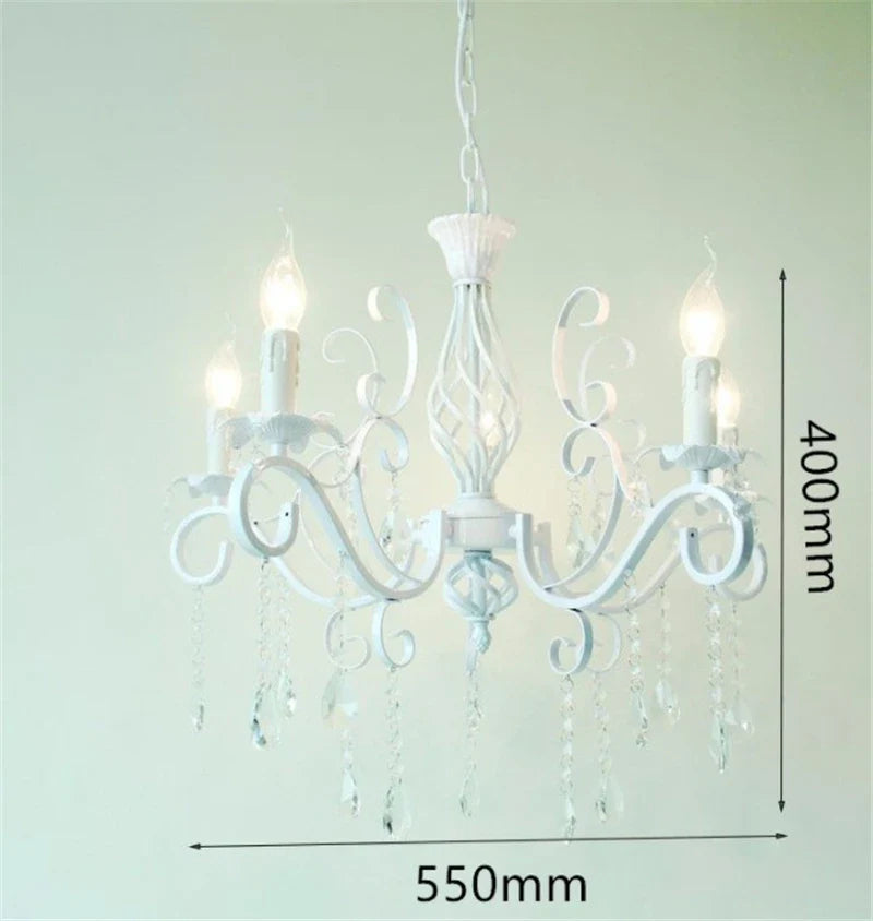 Axyaa Retro Loft Crystal Chandelier for Dining Room and Cafe