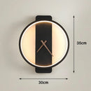 Axyaa LED Wall Clock Lamp Modern Wall Light Fixture