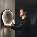 Axyaa LED Moon Wall Lamp: Modern, Nordic, Minimalist Design for Bedroom, Living Room & More