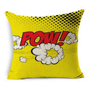 Axyaa POP Art Pineapple Throw Pillow Cover - Modern Decorative Cushion