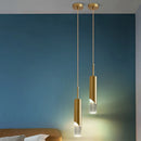Axya Gold Copper Chandelier - Modern Nordic Design for Bedroom, Dining Room, and Study