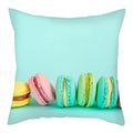 Axyaa Biscuits Cake Print Decor Pillow Cover for Home Sofa Decoration
