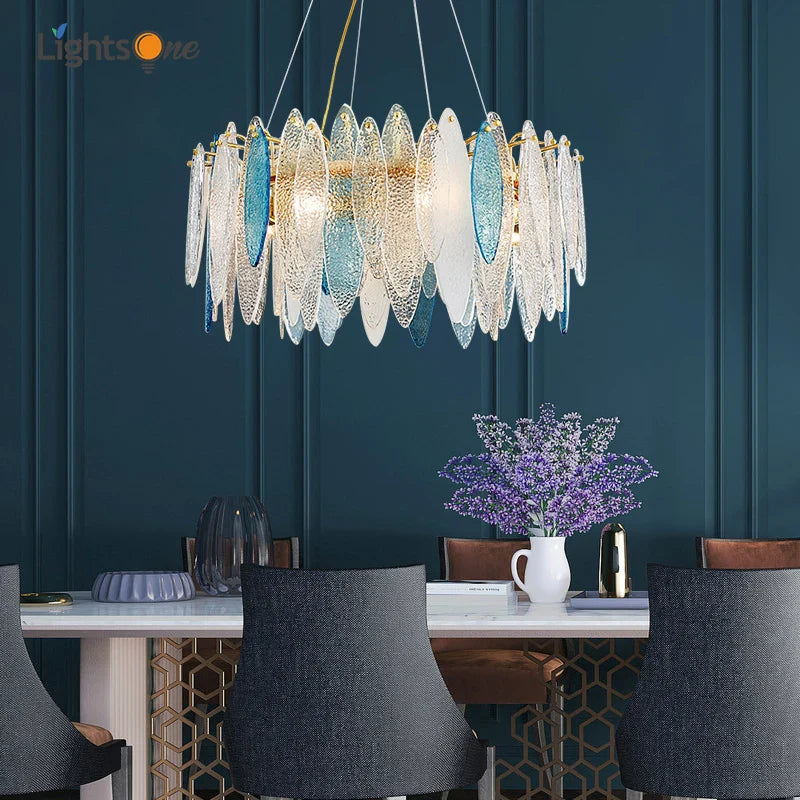 Luxury Glass Chandelier Light for Living Room & Bedroom by Axya.