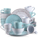Axyaa VANCASSO VINE Dinner Set for 12 - Plates, Bowls, Mugs - Stoneware Tableware