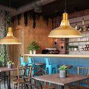 Axyaa Gold Wrought Iron Pendant Light Chandelier for Nordic Retro US Country Style
