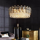 Axyaa Modern Luxury Crystal LED Pendant Lamp for Living Room & Dining Room