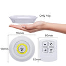 Axyaa LED Remote Control Under Cabinet Light for Home Kitchen Bedroom.