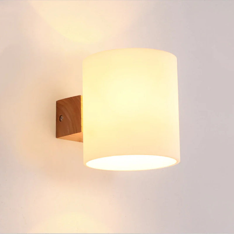 LED Wooden Wall Sconce Light for Home Decor by Axyaa