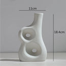 Axyaa Abstract Flower Vase | Modern Home Decor | Ceramic Hydroponic Craft