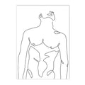Axyaa Minimalist Men Body Line Drawing Poster Wall Art Bedroom Decor