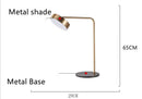 Axyaa LED Table Lamp Gold Metal Reading Light High-Quality Home Lighting