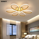 Axya LED Flower Chandelier with Remote Control for Living Room, Bedroom & Dining Room