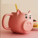 Axyaa 550ml Pig Cartoon Coffee Mug with Spoon in Gift Box