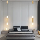 Axyaa Gold Pendant Light: Luxury Bedroom Bar Hanging Lamp, 6W Warm White LED