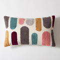 Axyaa Floral Dots Embroidery Pillow Cover, Soft Cozy Home Decoration