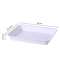 Axyaa Nordic Plastic Serving Tray: Rectangular Kitchen Dinnerware & Organizer